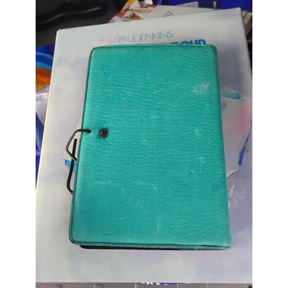 Oberon Design - Leather Refillable Teal Journal Notebook - Two People - Picture 4 of 4